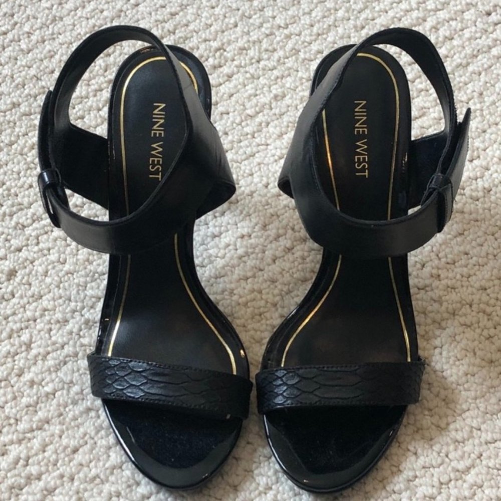 Nine West Stiletto Sandals, Size 8